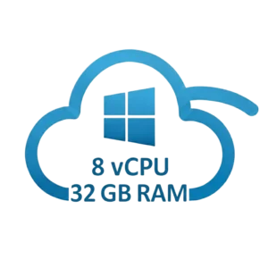 RDP Windows 8 Core 32 GB RAM